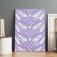 Lilac Mermaid Puakenikeni Maile Lei Canvas Wall Art LT01 - Polynesian Pride
