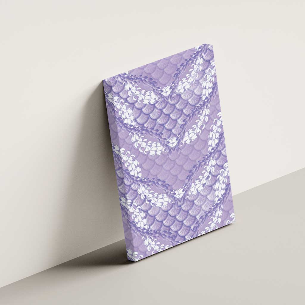 Lilac Mermaid Puakenikeni Maile Lei Canvas Wall Art LT01 - Polynesian Pride