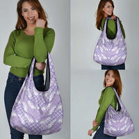 Lilac Mermaid Puakenikeni Maile Lei Grocery Bag