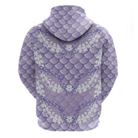 Lilac Mermaid Puakenikeni Maile Lei Hoodie