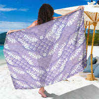 Lilac Mermaid Puakenikeni Maile Lei Sarong LT01 One Size 44 x 66 inches Purple - Polynesian Pride