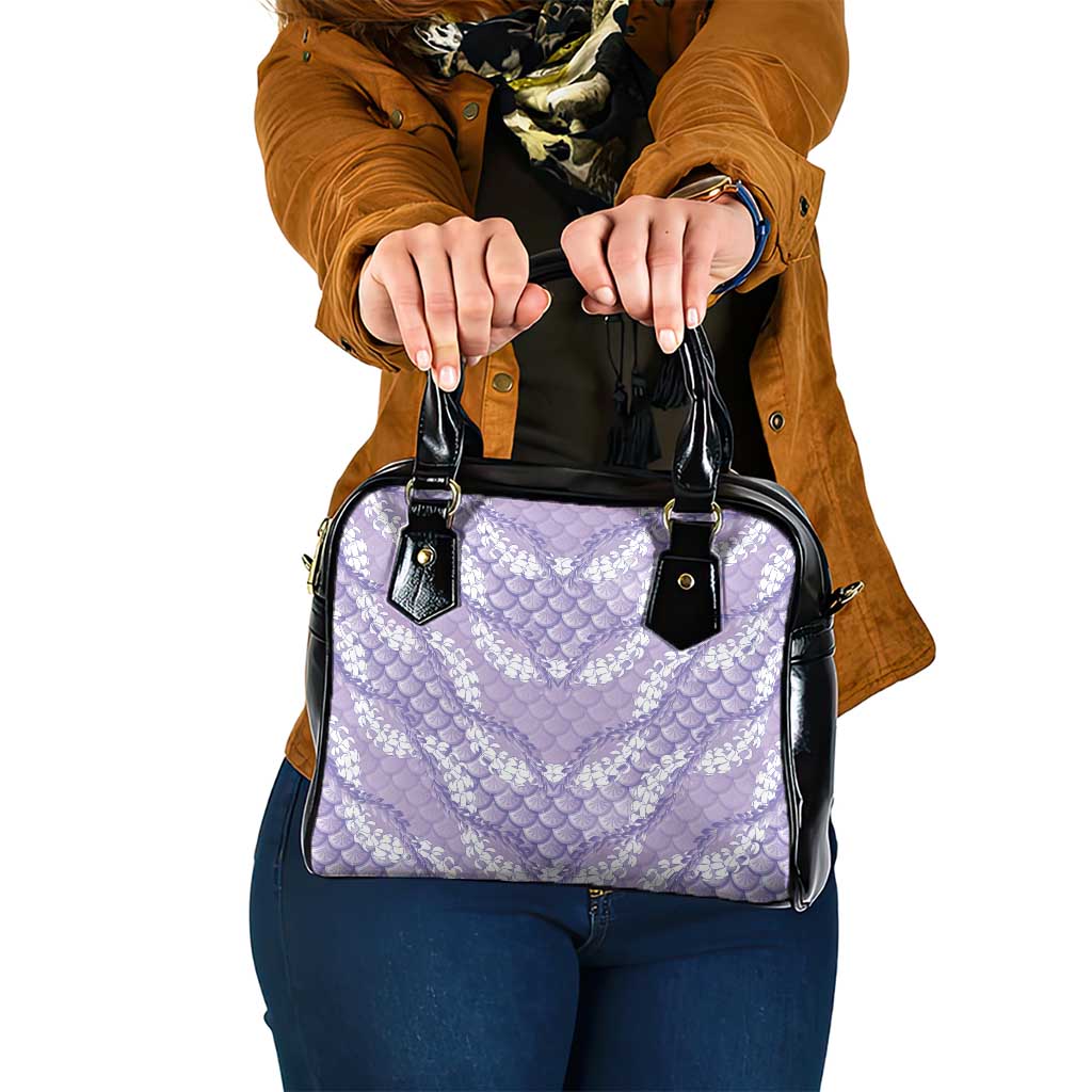 Lilac Mermaid Puakenikeni Maile Lei Shoulder Handbag LT01 One Size Purple - Polynesian Pride