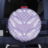 Lilac Mermaid Puakenikeni Maile Lei Spare Tire Cover