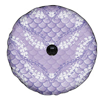 Lilac Mermaid Puakenikeni Maile Lei Spare Tire Cover