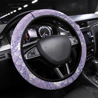 Lilac Mermaid Puakenikeni Maile Lei Steering Wheel Cover