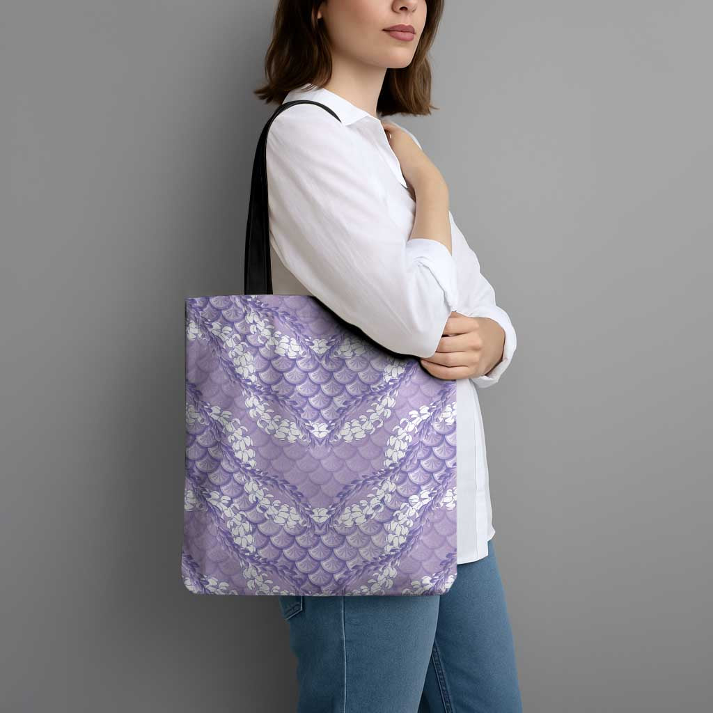 Lilac Mermaid Puakenikeni Maile Lei Tote Bag LT01 - Polynesian Pride