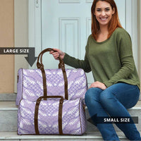 Lilac Mermaid Puakenikeni Maile Lei Travel Bag