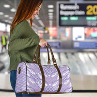 Lilac Mermaid Puakenikeni Maile Lei Travel Bag