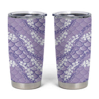 Lilac Mermaid Puakenikeni Maile Lei Tumbler Cup