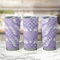 Lilac Mermaid Puakenikeni Maile Lei Tumbler Cup