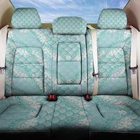 Light Turquoise Mermaid Puakenikeni Maile Lei Back Car Seat Cover
