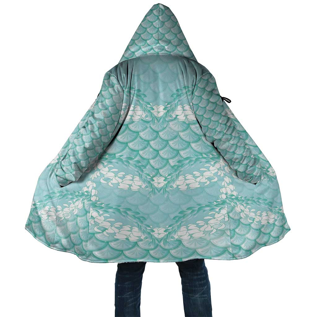 Light Turquoise Mermaid Puakenikeni Maile Lei Cloak LT01 Unisex Turquoise - Polynesian Pride