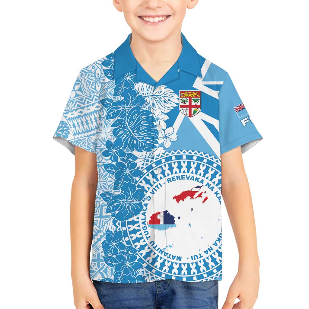 Personalised Fiji Day Family Matching Tank Maxi Dress and Hawaiian Shirt Fijian Map Hibiscus Tapa Pattern LT01