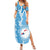Personalised Fiji Day Summer Maxi Dress Fijian Map Hibiscus Tapa Pattern LT01
