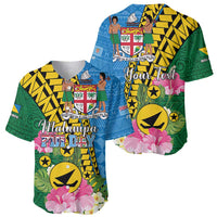 Personalised Malampa Fiji Day Baseball Jersey Tropical Tapa Pattern LT01 - Polynesian Pride