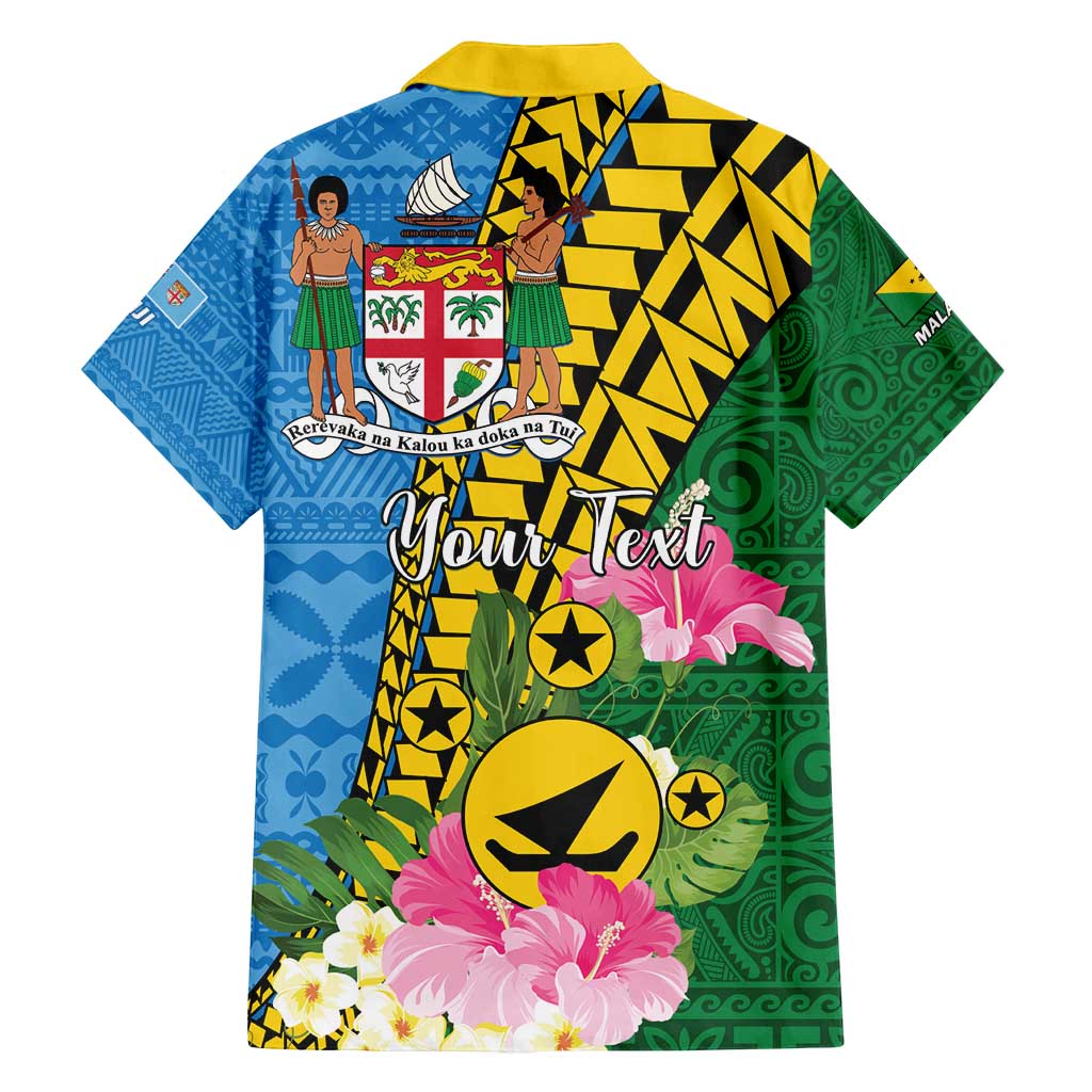 Personalised Malampa Fiji Day Family Matching Tank Maxi Dress and Hawaiian Shirt Tropical Tapa Pattern LT01 - Polynesian Pride