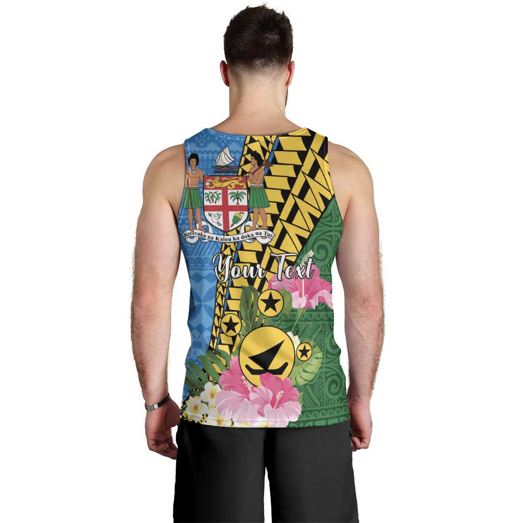 Personalised Malampa Fiji Day Men Tank Top Tropical Tapa Pattern LT01 - Polynesian Pride