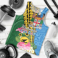 Personalised Malampa Fiji Day Men Tank Top Tropical Tapa Pattern LT01 - Polynesian Pride