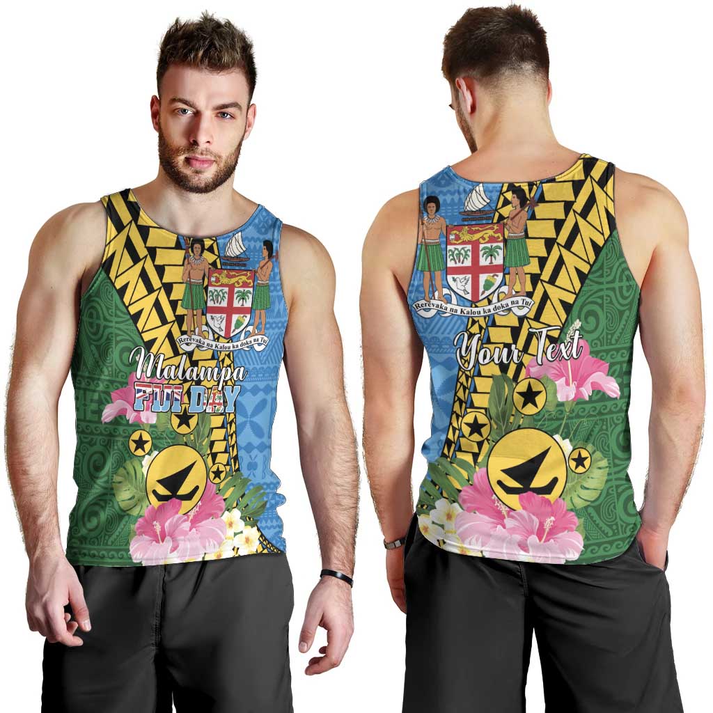 Personalised Malampa Fiji Day Men Tank Top Tropical Tapa Pattern LT01 - Polynesian Pride