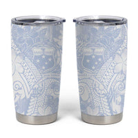 Samoa White Sunday Tumbler Cup Plumeria Floral