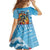 Personalized Aloha Hawaii Skeleton Surfing Family Matching Summer Maxi Dress and Hawaiian Shirt Tribal Shark Plumeria