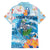 Personalized Hawaii Hula Girl Skeleton Dancing Family Matching Summer Maxi Dress and Hawaiian Shirt Hibiscus Tribal Shark