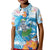 Personalized Hawaii Hula Girl Skeleton Dancing Kid Polo Shirt Hibiscus Tribal Shark