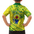 Kia Orana Cook Islands Family Matching Long Sleeve Bodycon Dress and Hawaiian Shirt Turtle Yellow Green Polynesian Pattern LT01 - Polynesian Pride
