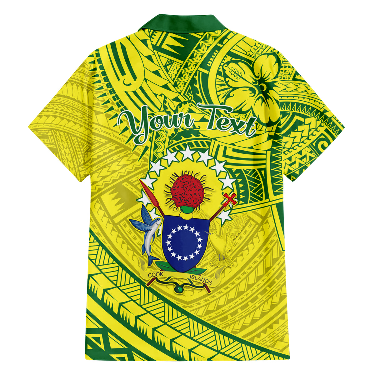 Kia Orana Cook Islands Family Matching Short Sleeve Bodycon Dress and Hawaiian Shirt Turtle Yellow Green Polynesian Pattern LT01 - Polynesian Pride