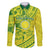 Kia Orana Cook Islands Family Matching Tank Maxi Dress and Hawaiian Shirt Turtle Yellow Green Polynesian Pattern LT01 Dad's Shirt - Long Sleeve Green - Polynesian Pride