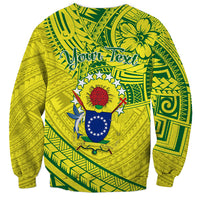 Kia Orana Cook Islands Sweatshirt Turtle Yellow Green Polynesian Pattern LT01 - Polynesian Pride