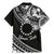 Kia Orana Cook Islands Family Matching Mermaid Dress and Hawaiian Shirt Circle Stars With Floral White Pattern LT01 - Polynesian Pride