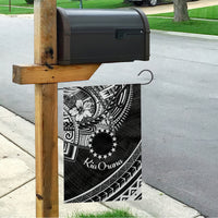 Kia Orana Cook Islands Garden Flag Circle Stars With Floral White Pattern LT01 - Polynesian Pride