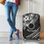 Kia Orana Cook Islands Luggage Cover Circle Stars With Floral White Pattern LT01 - Polynesian Pride