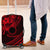 Kia Orana Cook Islands Luggage Cover Circle Stars With Floral Red Pattern LT01 Red - Polynesian Pride