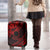 Kia Orana Cook Islands Luggage Cover Circle Stars With Floral Red Pattern LT01 - Polynesian Pride
