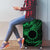 Kia Orana Cook Islands Luggage Cover Circle Stars With Floral Green Pattern LT01