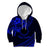 Kia Orana Cook Islands Kid Hoodie Circle Stars With Floral Navy Blue Pattern LT01 Hoodie Blue - Polynesian Pride