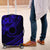 Kia Orana Cook Islands Luggage Cover Circle Stars With Floral Navy Blue Pattern LT01 Blue - Polynesian Pride