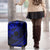 Kia Orana Cook Islands Luggage Cover Circle Stars With Floral Navy Blue Pattern LT01 - Polynesian Pride