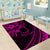 Kia Orana Cook Islands Area Rug Circle Stars With Floral Pink Pattern LT01 - Polynesian Pride