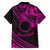 Kia Orana Cook Islands Family Matching Tank Maxi Dress and Hawaiian Shirt Circle Stars With Floral Pink Pattern LT01 - Polynesian Pride