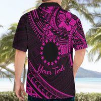 Kia Orana Cook Islands Hawaiian Shirt Circle Stars With Floral Pink Pattern LT01 - Polynesian Pride