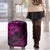 Kia Orana Cook Islands Luggage Cover Circle Stars With Floral Pink Pattern LT01 - Polynesian Pride