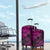 Kia Orana Cook Islands Luggage Cover Circle Stars With Floral Pink Pattern LT01 - Polynesian Pride