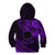 Kia Orana Cook Islands Kid Hoodie Circle Stars With Floral Purple Pattern LT01 - Polynesian Pride