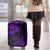 Kia Orana Cook Islands Luggage Cover Circle Stars With Floral Purple Pattern LT01 - Polynesian Pride