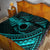 Kia Orana Cook Islands Quilt Bed Set Circle Stars With Floral Turquoise Pattern LT01 - Polynesian Pride