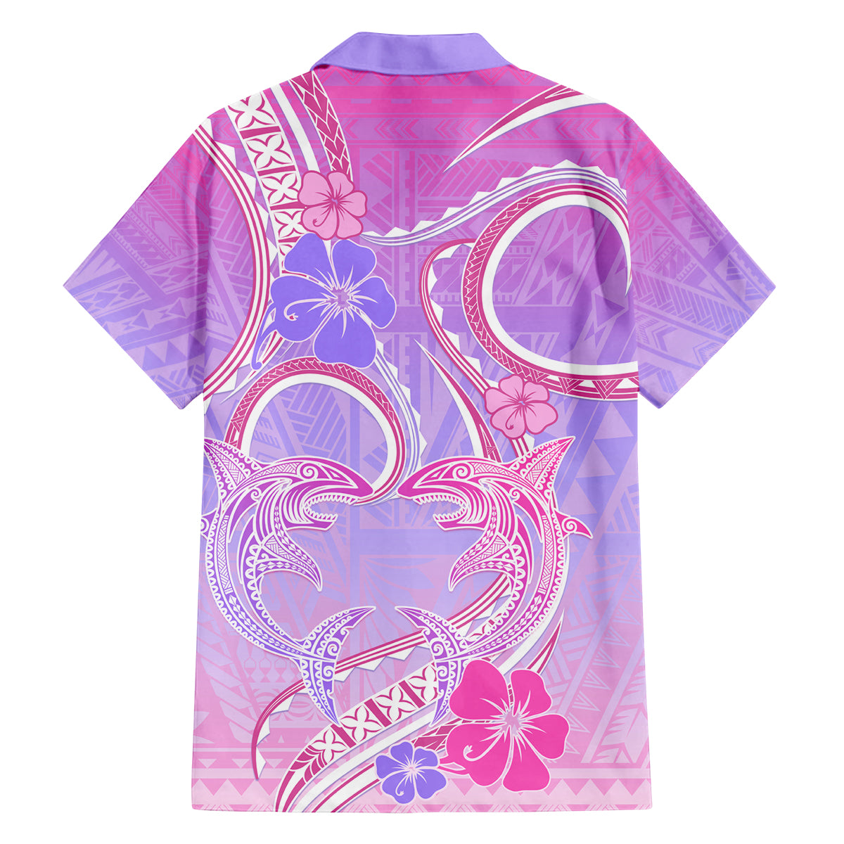 Polynesian Shark Valentine Family Matching Puletasi and Hawaiian Shirt Sweet Unique Version LT01 - Polynesian Pride