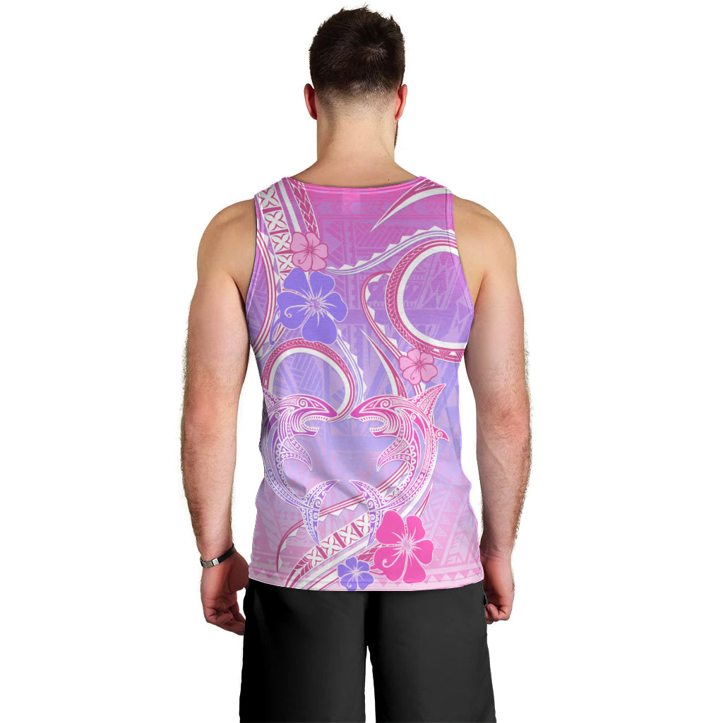 Polynesian Shark Valentine Men Tank Top Sweet Unique Version LT01 - Polynesian Pride